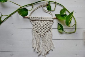 Makatka,zawieszka makrama  - Serce Naturalne