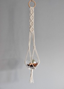 Kwietnik wiszący makrama Zig-Zag 2