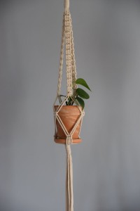 Wiszący kwietnik Flower HENDI - Naturalny