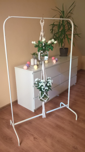 Kwietnik makrama 2 x Flower HENDI - Naturalny x 2