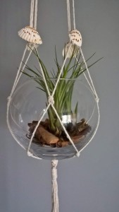 Kwietnik wiszący makrama Seashell