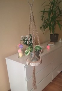 Kwietnik Flower HENDI - Jutowy 4p z podstawką mały