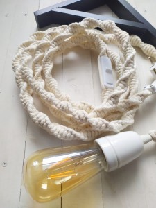 Lampka BRAID Naturalna z włącznikiem