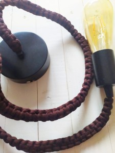 Lampa wisząca BRAID Czekoladowa