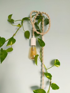 Makrama Lampka - Naturalna