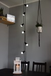 Girlanda na zamówienie 4,5 m - 10xE27 - kabel w oplocie - wewnętrzna - czarna