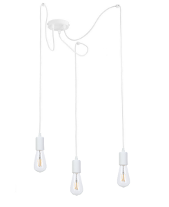 Lampa wisząca SPIDER / PAJĄK - 3 Biały