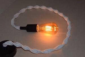 Lampa wisząca BRAID Jasno-szara